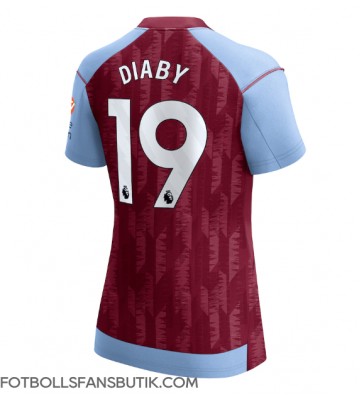 Aston Villa Moussa Diaby #19 Replika Hemmatröja Damer 2023-24 Kortärmad